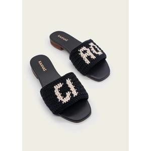 NEW KAANAS women's serin ciao slip-on in black